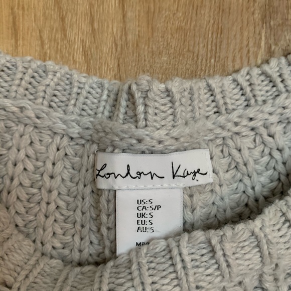 LONDON KAYE CHUNKY KNIT SWEATER RECYCLED POLY - Picture 4 of 5